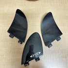 Fcs Crv Carbon Curved Side Fins Black 3-tab Surfboard Fins Used