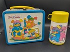 Vintage 1986 Aladdin Popples Metal Lunchbox With Thermos Used  See Pics