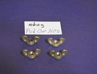 4 Vintage 5 16-18   Dimpled Zinc Die Cast   Pot Metal Wing Nuts