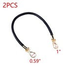 2pcs Handbag Shoulder Strap Replacement Pu Leather Purse Straps Leather Braid   