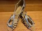 Ladies  Ballroom And Salsa Dance Shoes Very Fine 1661 Heel 2 5  Silver Leather