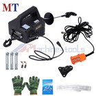 2-in-1 1100lbs Portable Electric Hoist Winch With Wired Remote Control 1500w