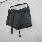 Aerie Womens Shorts Small Black Gray Casual Preppy Chic Ladies