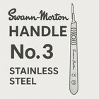 Swann-morton No 3 Scalpel Handle Fits 10   15a Blades  pack Of 5 