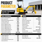 1 8ton Mini Excavator Kubota Retractable Track Pilot Side Swing   10 Attachments