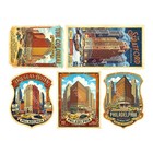 Philadelphia Hotel Luggage Stickers  5 Labels  Cut And Peel Sheet  1173