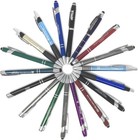 Bulk Lot - 5 Lbs Box Of Assorted Metal Retractable Pens -  approx  115 Pens 