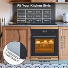 24  Electric Single Wall Oven Built-in Electric Oven 2 5 Cu  Ft  Capacity Timer