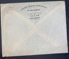 1946 Jerusalem Palestine United Charity Cover To New Kensington Pa Usa