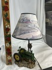 John Deere 1999  Farm Tractor Windmill Table Lamp   Field Country Shade