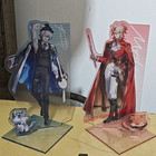 2pcs set Anime Honkai  Star Rail Phainon mydei Acrylic Desktop Stand Decor Gift
