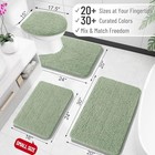  Bathroom Rugs 30x20  Extra Soft Absorbent Chenille Bath 30  X 20  Sage Green