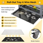 Large Bird Cage Outdoor Bird Aviary Wooden On Wheels W perch And Nest House