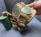 1918 British Wwi Small Box Respirator Gas Mask 87th Division Carrier Bag caniste