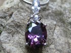 Metaphysical Amethyst Shape Shifting Djinn Necklace Pendant 925