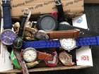 Mixed Lot Of 22 Assorted Vintage Watches For Parts Or Repair   Some Work as Is 