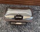 Vintage Ge General Electric Automatic Grill Waffle Baker Chrome 14g44t Usa