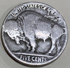 1920d Buffalo Nickel  Nice Good Details Coin Partial Date  Full Rims   Mintmark