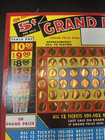 Vintage 5   Grand Prize Punch Board Gambling Game 109 Winners Unpunched Nos 1940s