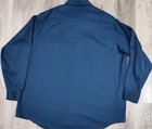 Vintage Big Mac Jc Penney Work Shirt Blue Heavy Cotton Made In Usa Size 3xl