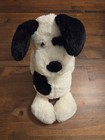 Jellycat 12    Bashful Black And White Puppy Dog Stuffed Animal Medium Plush