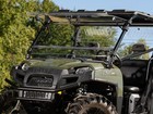 Superatv Scratch Resistant Flip Windshield For Polaris Ranger Full Size Xp 800