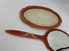 Vintage Dupont Cathay 1920s Bakelite Hand Mirror   Vanity Tray Dresser Set