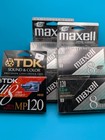 Lot Of 8mm   Hi8 Camcorder Tapes Maxell Gx-mp 120 Tdk Mp120 New Sealed