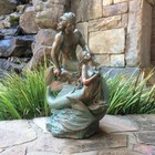18in Merman   Mermaid Statue Nautical Garden Beach Decor Bronze Patina Finishart