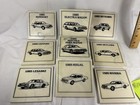 1985 Buick Advertising Set Of 9 Ceramic Drink Coasters With Slate Display Holder