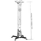 Universal Extendable Tilt Dlp Lcd Ceiling Projector Mount Bracket 44 Lbs - White