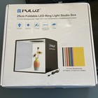 Puluz Foldable Led Ring Light Studio 25cm 12 Color Backdrops High Cri Color Temp