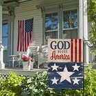 God Bless America 4th Of July Patriotic Garden Flag Double Sided  12  X 18 