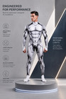 Men Women 3d Muscle Robot Bodysuit Cyberpunk Steampunk Halloween Costume Zentai