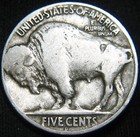 Original Tougher Date 1918-d Buffalo Nickel 5   Free Shipping Kp08mj