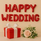 16  Red Happy Wedding Foil Number Balloon Wedding Theme Party Decorations Uk