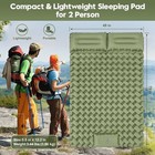 Double Camping Sleeping Pad With Foot Pump Two Person Thick Air Mattress