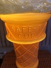 Giant Plastic Ice Cream Cone Store Display Vanilla Scoop Safe T Cup Lighted