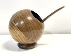Vintage Mid-century Mcm Teak Orb Bowl With Spoon - Nut Server Bowl Japan