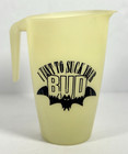 Vintage Budweiser Halloween I Vant To Suck Your Bud Vampire Bat Beer Pitcher