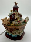 Vintage 3d Resin Noah s Ark Animals Nursery Night Light 1990   s Lamp  fm-3771