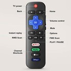 2 Pack Replacement For All Roku Tv Remote Compatible For Tcl-onn-hisense-roku Us