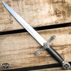 15 75  Dark Knight Celtic Cross Medieval Fixed Blade Short Sword Knife Dagger