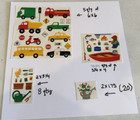 Vintage Mrs  Grossman s Lot Random 4 Sizes Stickers-variety 40 Count Happy Mail