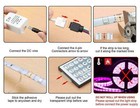 65ft Led Strip Lights 5050 Music Sync Bluetooth Remote Room Light Waterproof Kit
