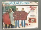 5684 Mccalls Sewing Pattern Uncut Double Poncho Vintage 1970s