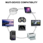 100 Lot Ac Power Cord Cable Desktop Monitor Computer 6ft Pc Printers