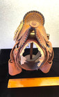 8  Saddle Salesman Sample W Stand Vaquero Style Lariat Tooling Pugsley Brasil