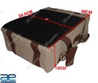 Khaki Pannier Bags With Fitting For Royal Enfield New Classic Reborn 350 Ecs