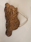 Iem Garfield Brass Key Hook Wall Holder 6-inch Cat Shape - Vintage